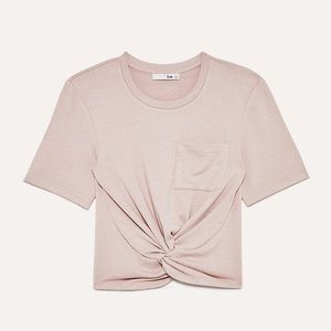 Aritzia Wilfred Free SUBAH Knot Tie Tee